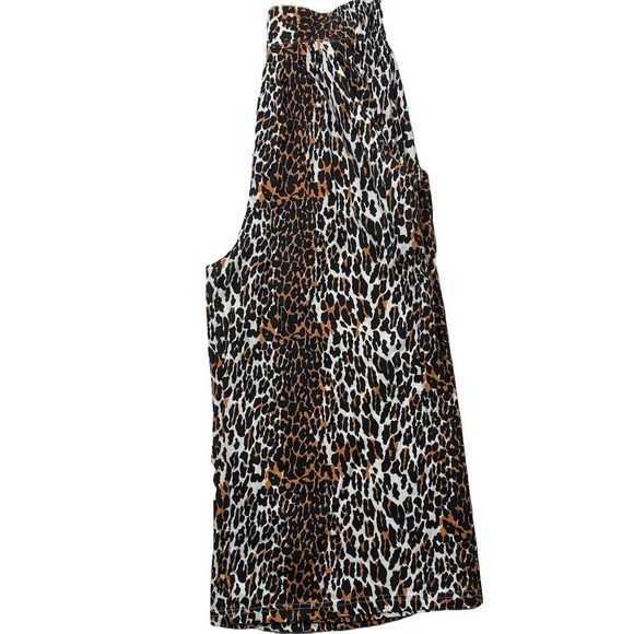 Last Exit VTG 100% Cotton Boho/ Festival Leopard  Midi Pants Sz M‎ - Picture 3 of 5